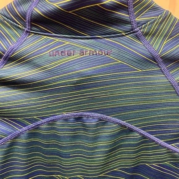 Women’s Under Armour Fitted Coldgear 1/2 zip Long‎ Sleeve pullover jacket Medium - Picture 8 of 8